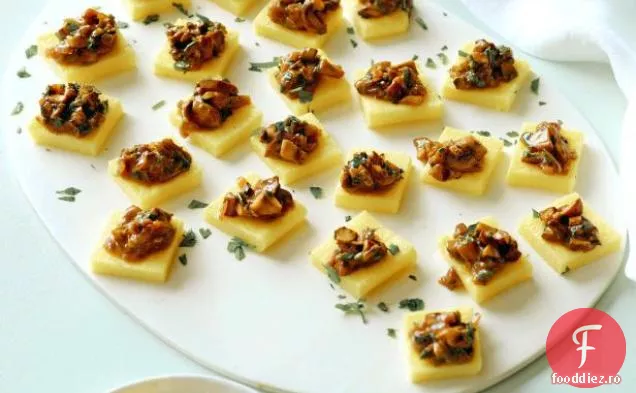 Pătrate Polenta cu Ragu de ciuperci