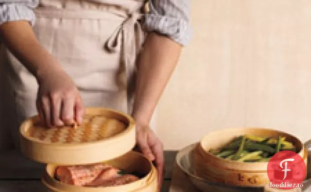 Char Arctic Și Fasole Verde Cu Vinetă De Busuioc