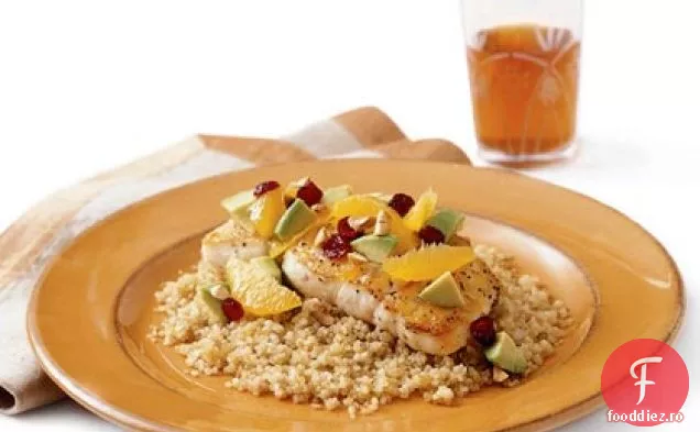 Halibut portocaliu cu Quinoa