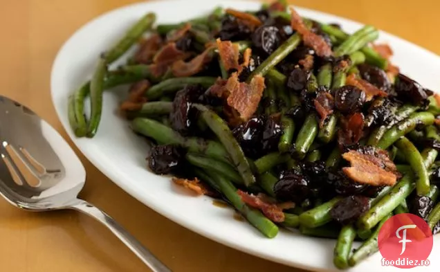 Fasole Verde Cu Glazură Balsamică De Cireșe Tartă
