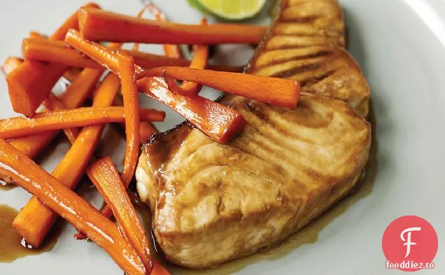Halibut Glazurat Guinness