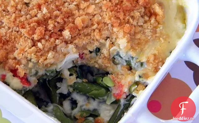 Caserolă de fasole verde în stil Italian