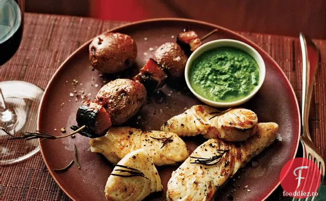 Halibut cu sos de patrunjel-lamaie