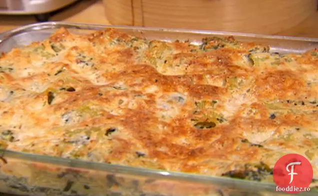 Ricotta la cuptor și spanac Rigatoni