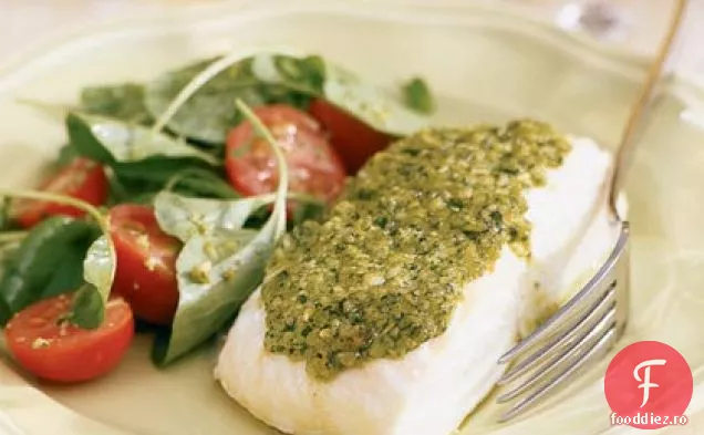 Halibut cu Pesto de Nasturel