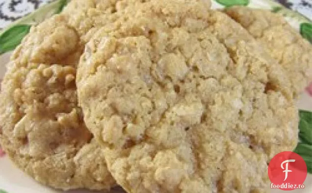 Cookie-urile de nucă de cocos din fulgi de ovăz ale bunicii