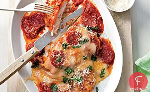 Parmezan de pui cu Pepperoni