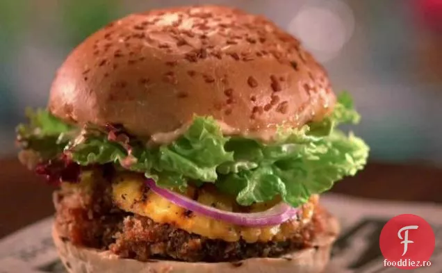 Burger De Ciuperci Portabella Cu Crustă Panko