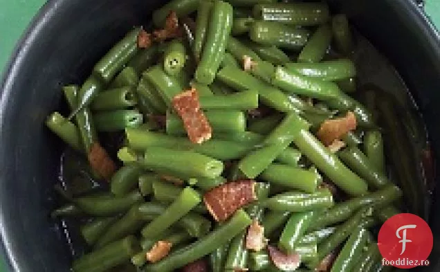 Fasole Verde Înăbușită Cu Slănină
