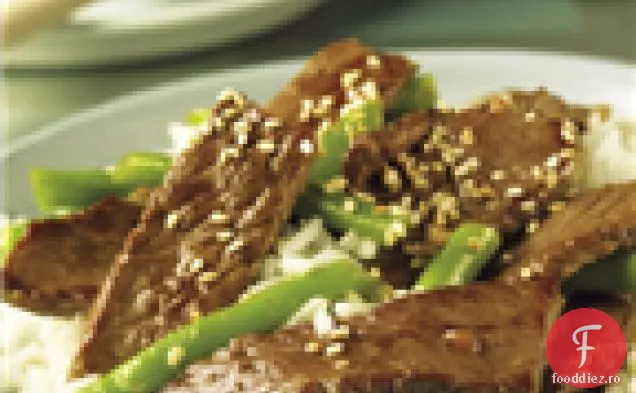 Carne de vită cu fasole verde