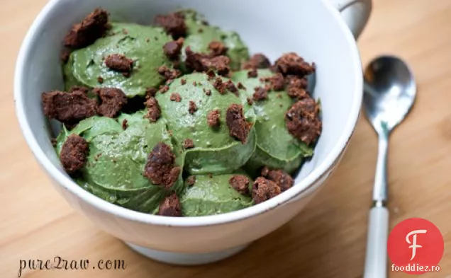 Mentă Brownie Avocado Soft servește înghețată (fără gluten, Vegană