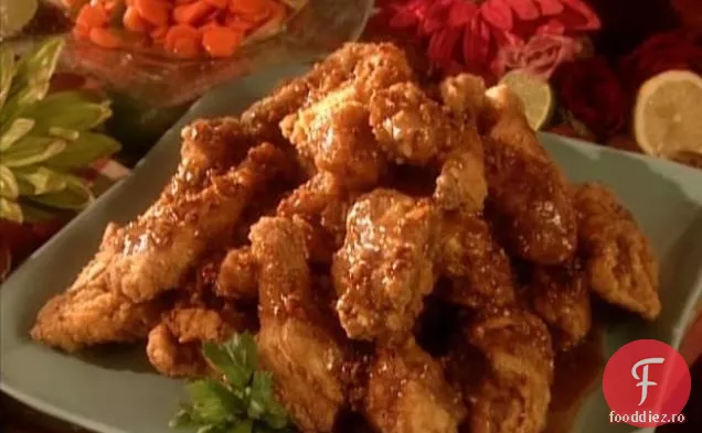 Gussie ' s Fried Chicken cu glazură de miere de Pecan