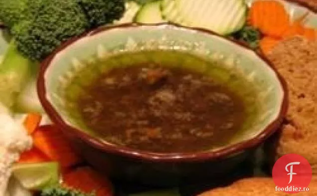 Bagna Caldă (Aperitiv Italian Cu Usturoi-Hamsie-Sardină)