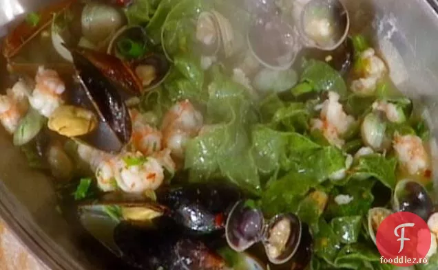 Tagliatelle de urzică cu Frutti di Mare