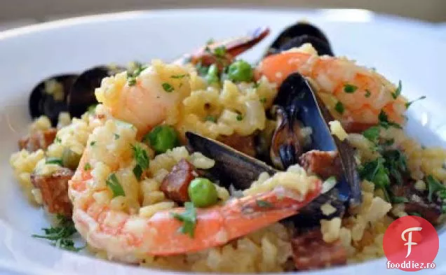 Paella Cu Fructe De Mare Șofran