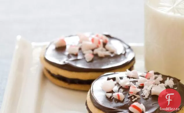 Peppermint-Cookie-Uri Sandwich Cu Ciocolată