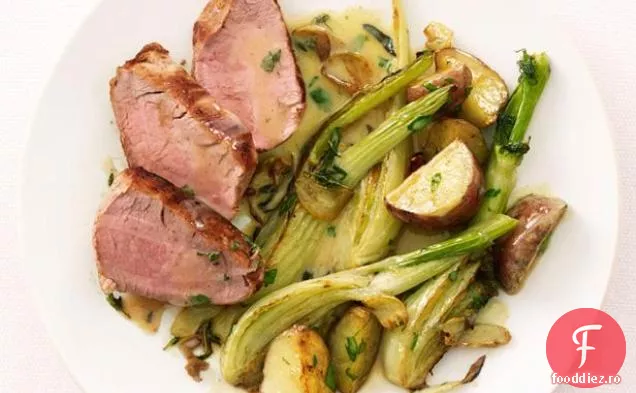 Carne de porc cu fenicul și cartofi