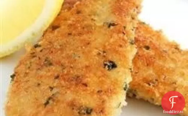 Cele mai bune benzi de pui Parmezan!