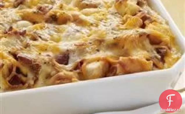 Brânză Bacon și ouă Brunch caserola