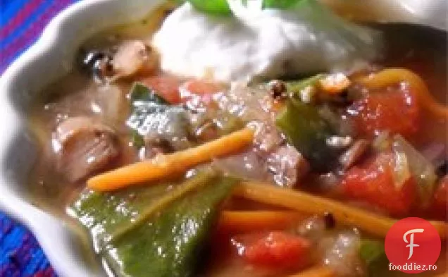 Supă de legume picantă și cremoasă