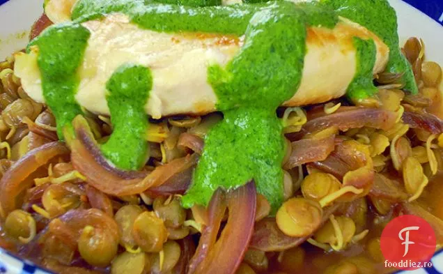 Linte Încolțită Cu Curry De Nucă De Cocos