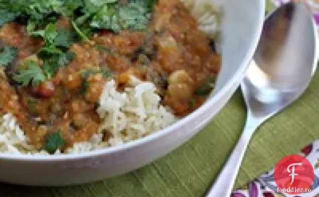 Linte cu aragaz lent condimentat Indian