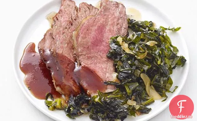 Friptură Chipotle cu verdeață de Collard