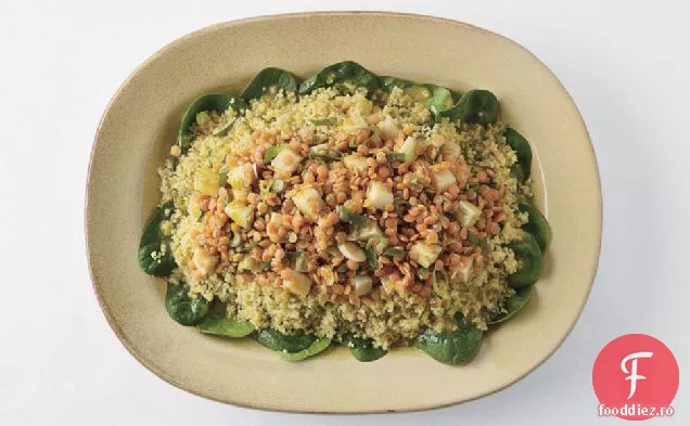 Salată De Linte Roșie, Guli-Rabe Și Cuscus
