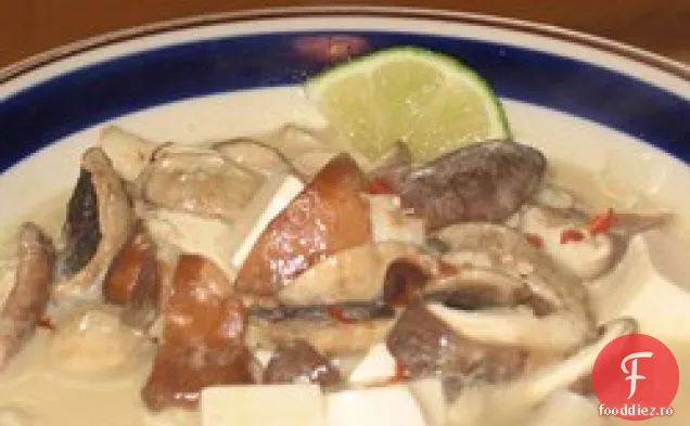 Supă De Tofu Cu Curry Roșu Thailandez