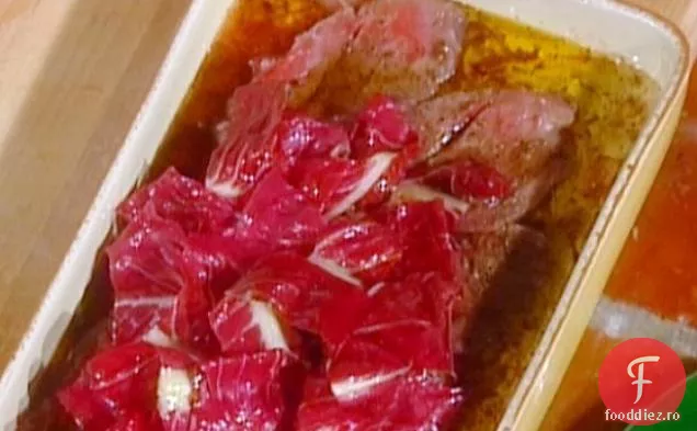 Filet crud marinat cu mere: Carne sala con Insalata di Mele