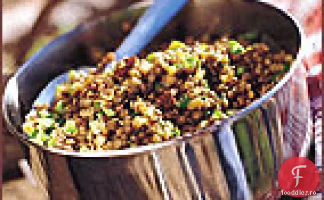 Salată de linte de măsline și roșii uscate