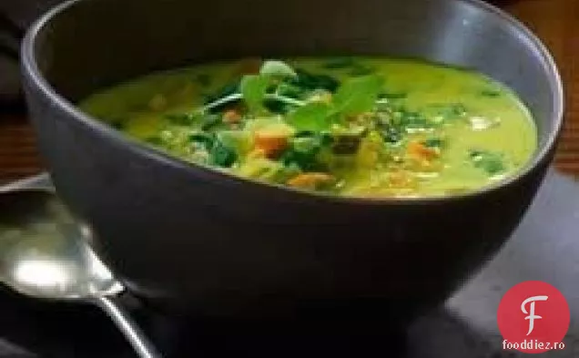 Curry și supă de lapte de nucă de cocos