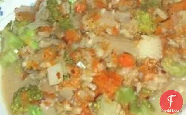 Cremă ușoară de nucă de cocos Broccoli și supă de orz