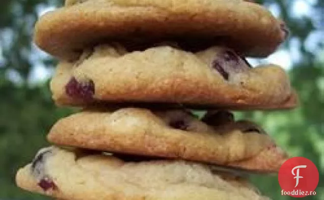 Ciocolată albă și cookie-uri de afine