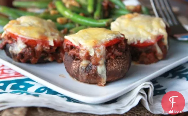 Capace Portabella umplute cu Chili Veggie