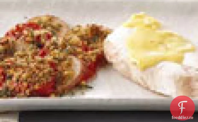 Halibut braconat cu portocaliu șofran a Uperculoli