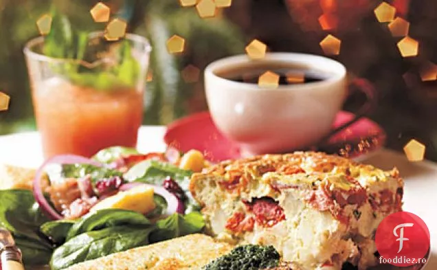 Bacon, roșii și ouă gratinate