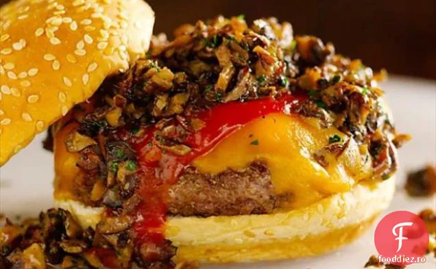Burger De Stat Din Washington (Aka Ciuperci Sălbatice-Cheddar Burger)