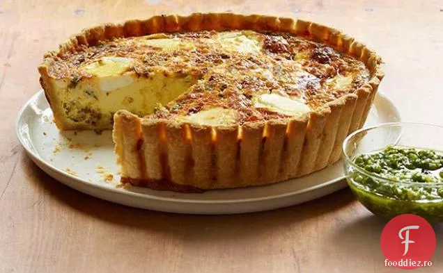 Chorizo și Quiche de brânză de capră