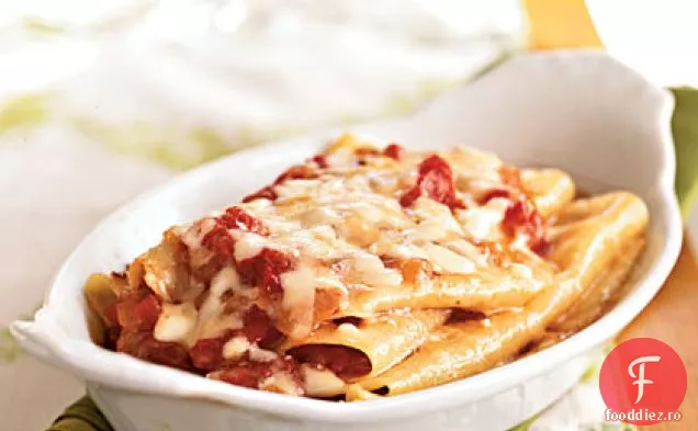 Lasagna de semolă cu Amatriciana picantă
