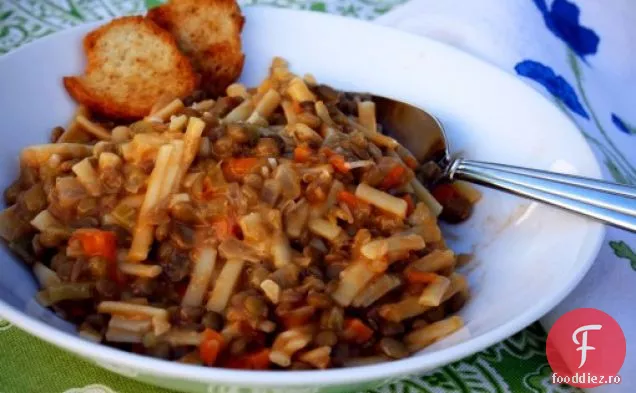 Supă De Linte Cu Legume Și Paste