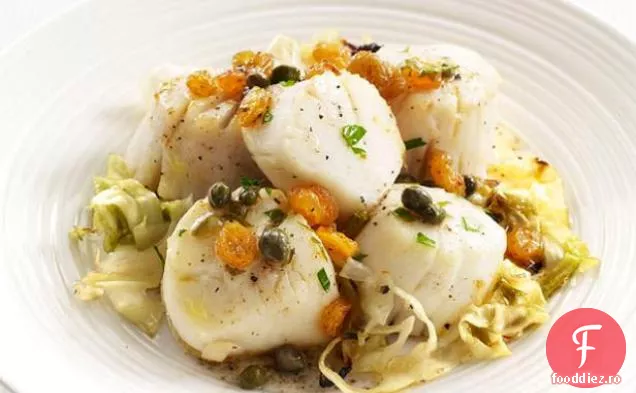 Scallops cu varză și capere