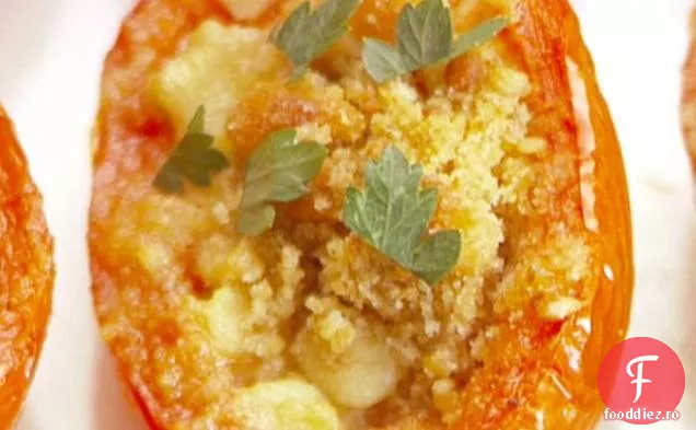 Roșii prăjite cu usturoi, Gorgonzola și ierburi