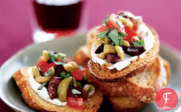 Bruschetta Cu Brânză De Măsline-Capră
