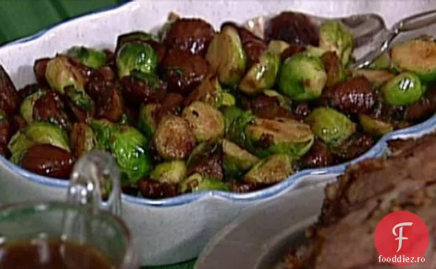 Varză de Bruxelles albită cu Castane