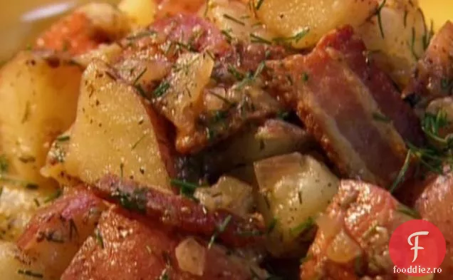 Salată Caldă De Cartofi Cu Slănină
