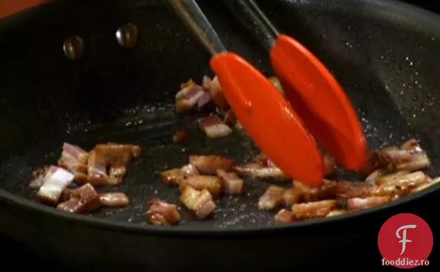 Cotlet de porc cu bere și sos de slănină