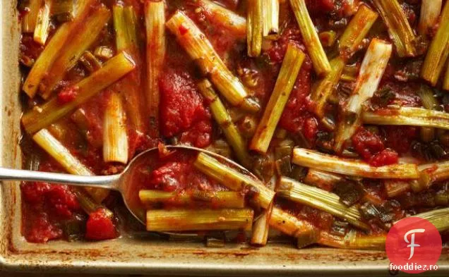 Scallions fierte și roșii