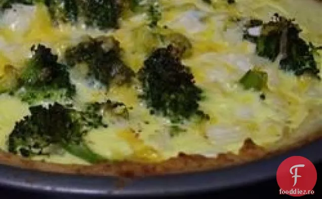 Quiche de Broccoli cu crustă de piure de cartofi