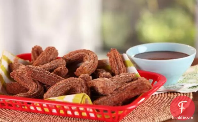 Mini Dovleac Churros Ciocolată-Sos De Cafea